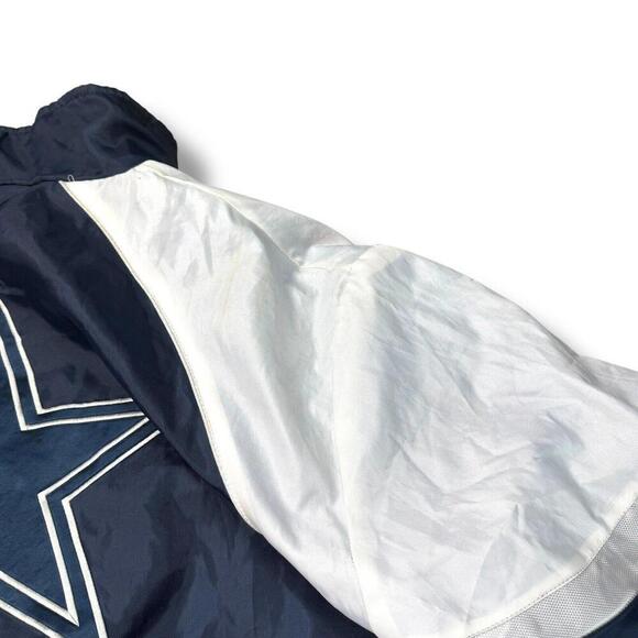 Rare! Vintage NFL Dallas Cowboys Reversible Jacket Men XL Fleece Y2K Star Logo - Picture 8 of 12